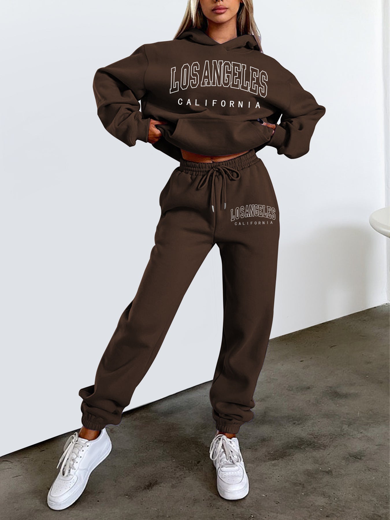 Women's Drop-Shoulder Sweatsuit Set | Cozy Loungewear
