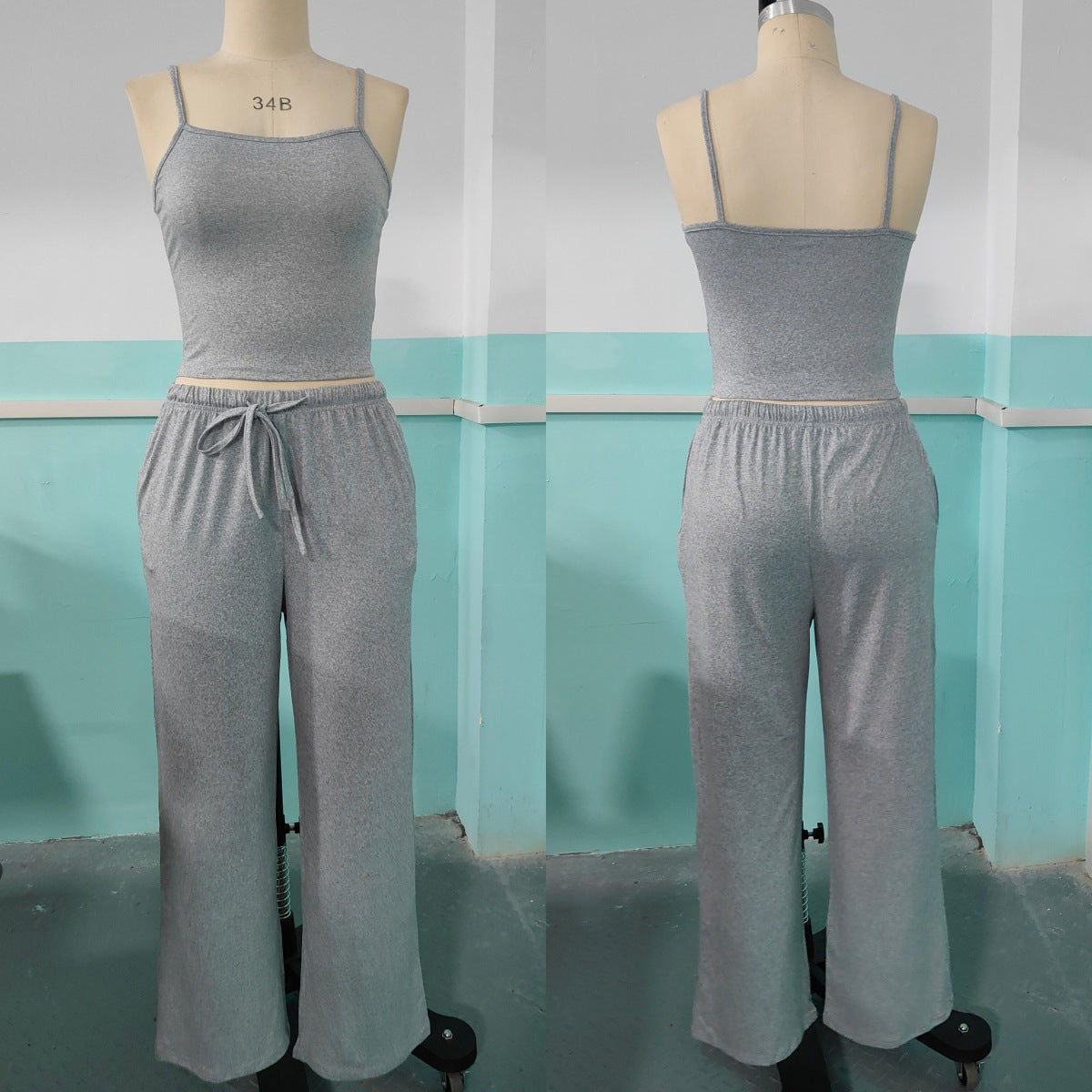 Spring-Summer Women's Vest & Camisole Set | Soft Milk Silk Two-Piece