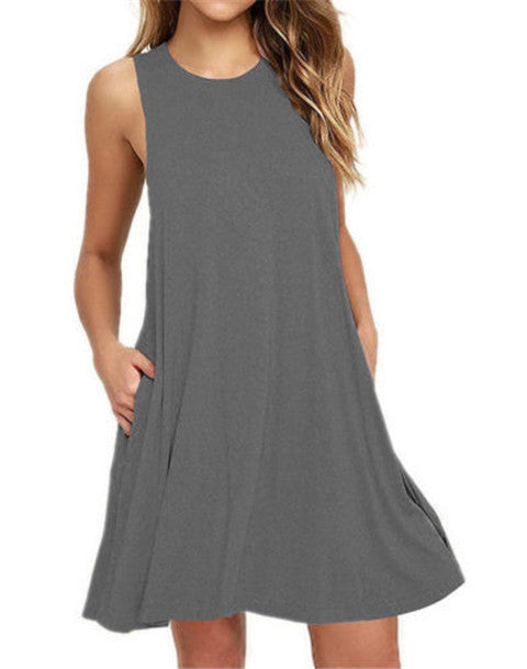 Everyday Soft Knit Pocket T?Shirt Dress