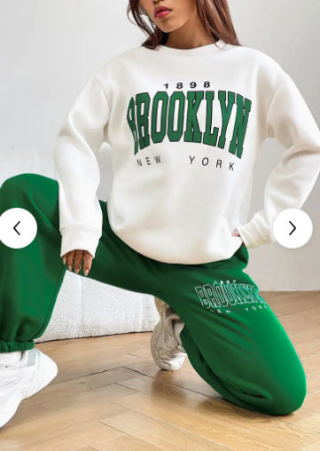 Women's Drop-Shoulder Sweatsuit Set | Cozy Loungewear