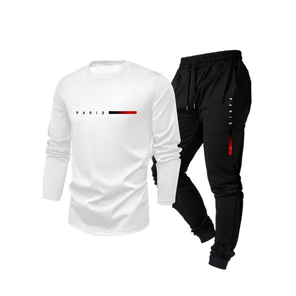 Men's Fashion Trend Long-Sleeve Pants Set | Modern Casual Outfit