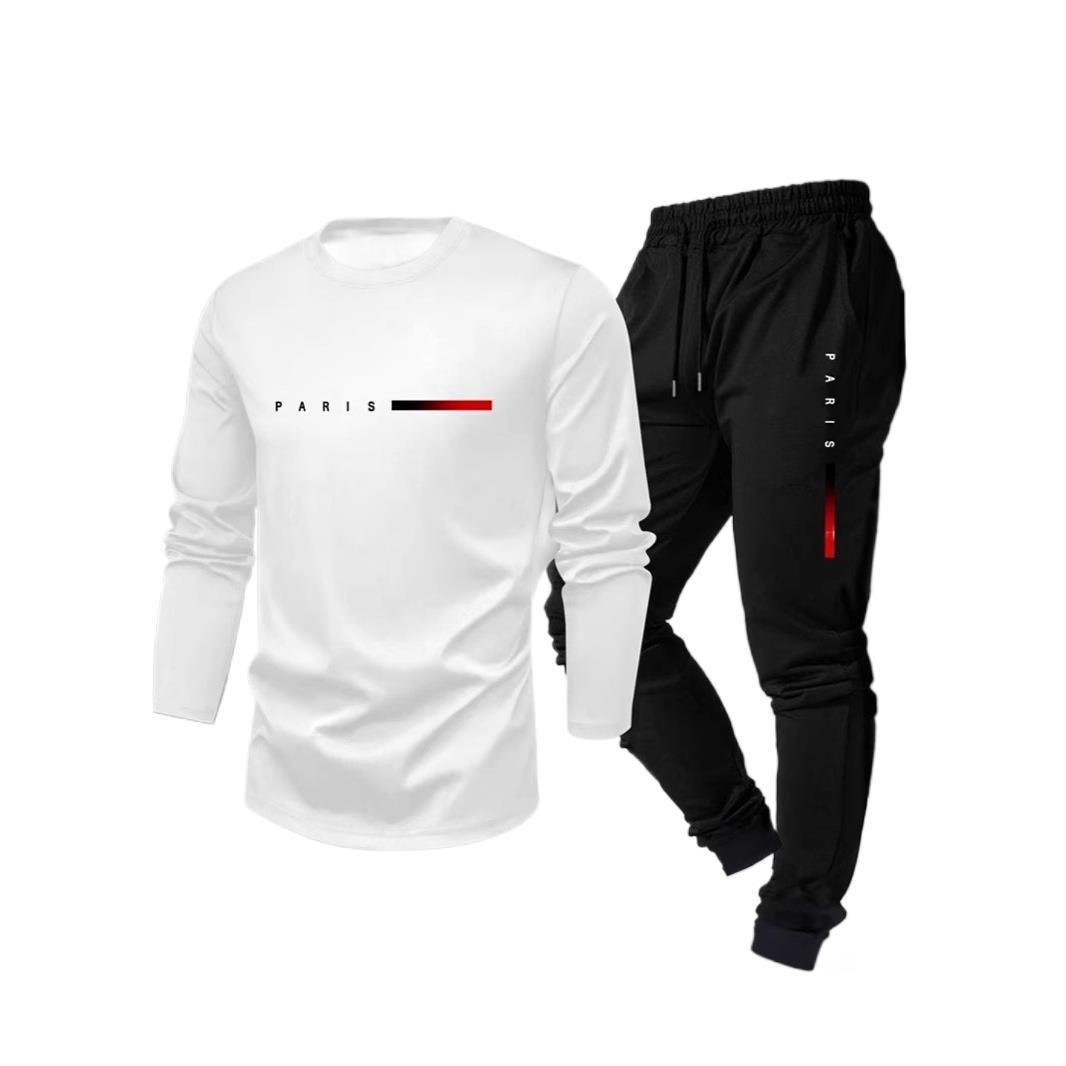 Men's Fashion Trend Long-Sleeve Pants Set | Modern Casual Outfit