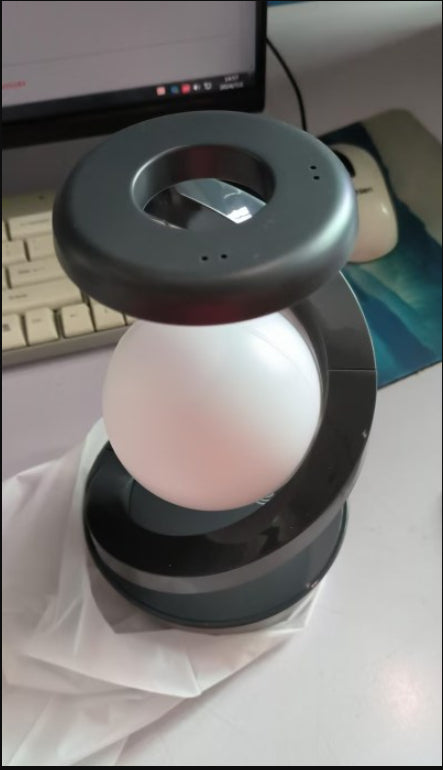 Rotating Moon Desk Lamp | Wireless Charging & Sensor Control Night Light